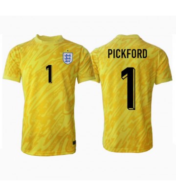 England Jordan Pickford #1 Målvakt Bortatröja EM 2024 Kortärmad